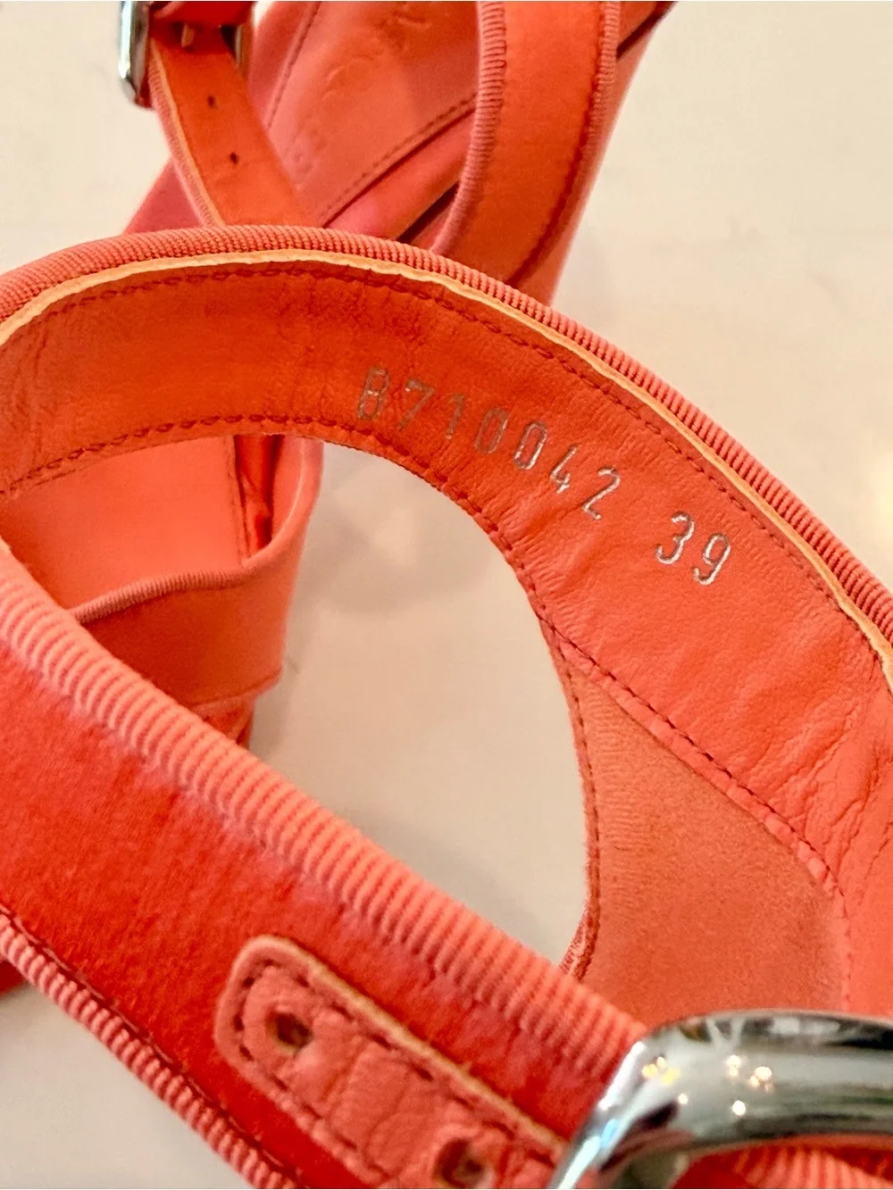 Alexander McQueen bold coral